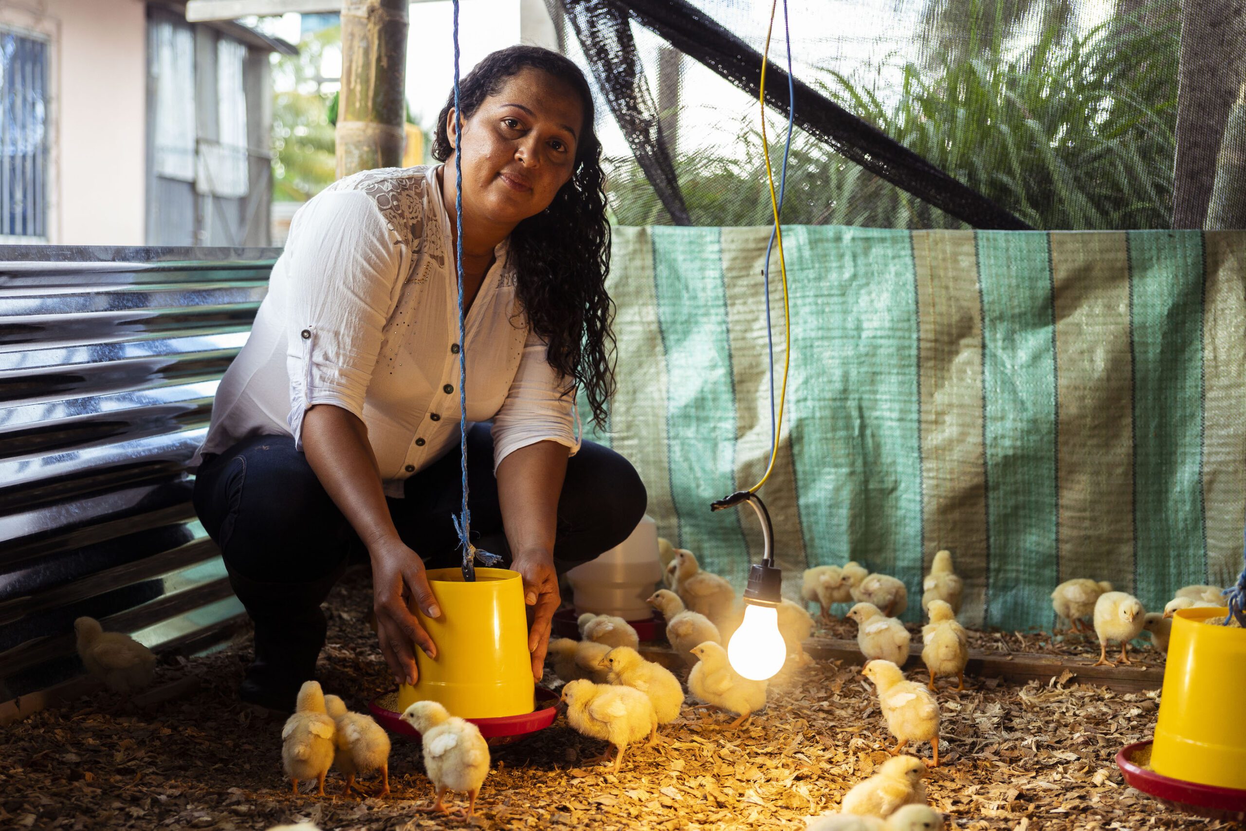 Marielis, a Venezuelan woman who fled her country and her violent partner, received training through the Caminando project. She says her dream is to have a successful business and bring her parents to Ecuador. (Luis Felipe Camacho)